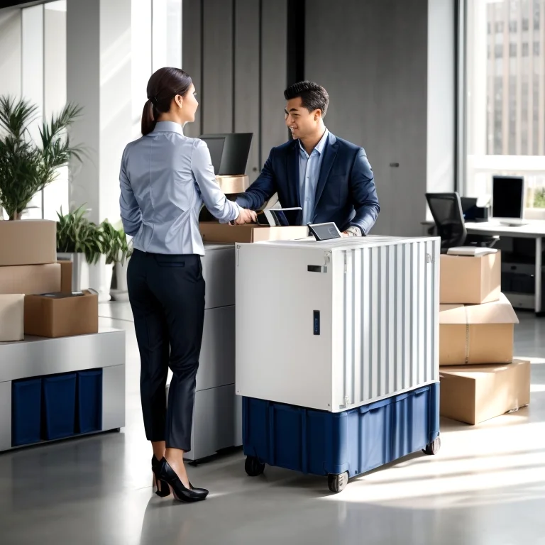 段ボール箱に梱包された書類